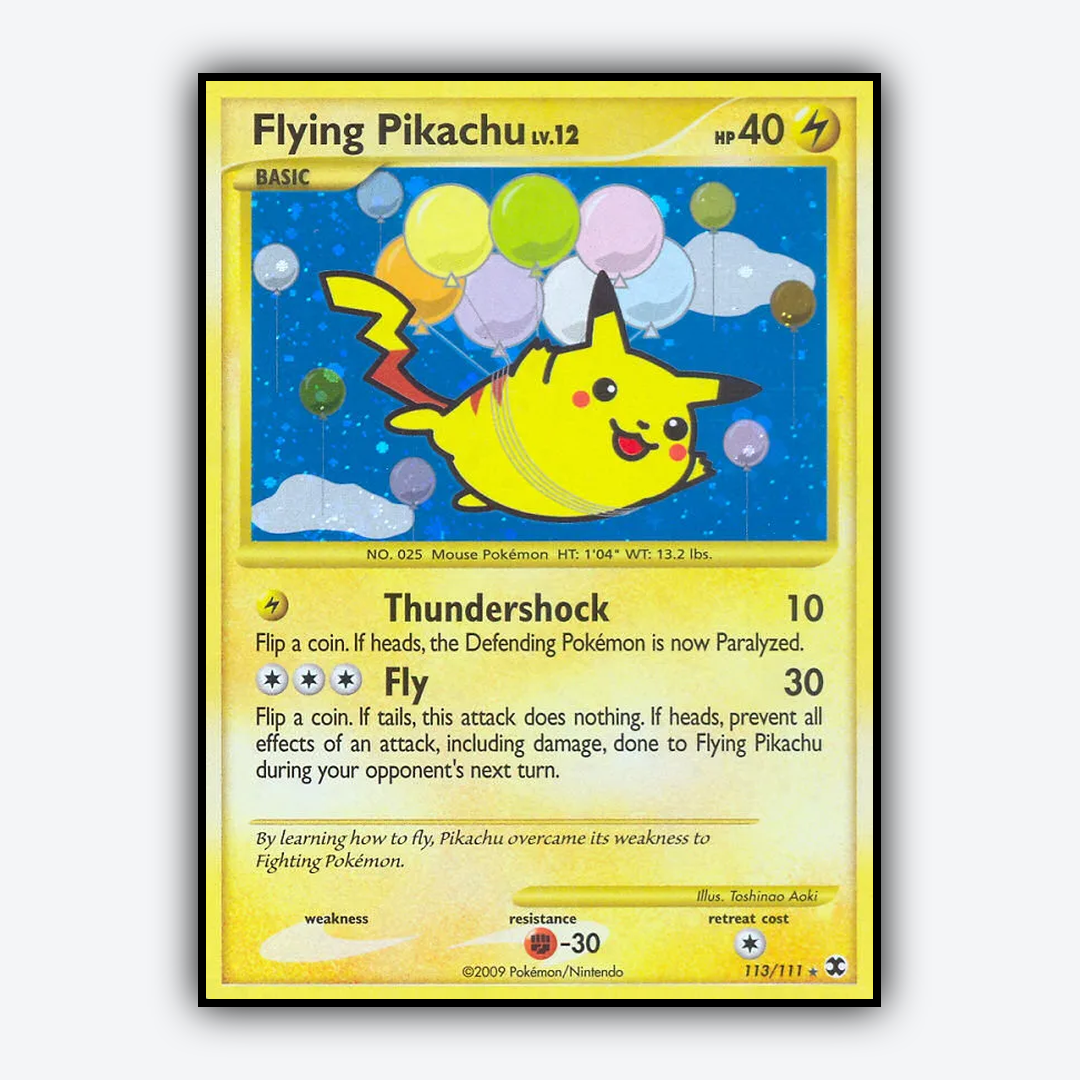 Flying Pikachu 113/111 - Rising Rivals Set - Card Rug