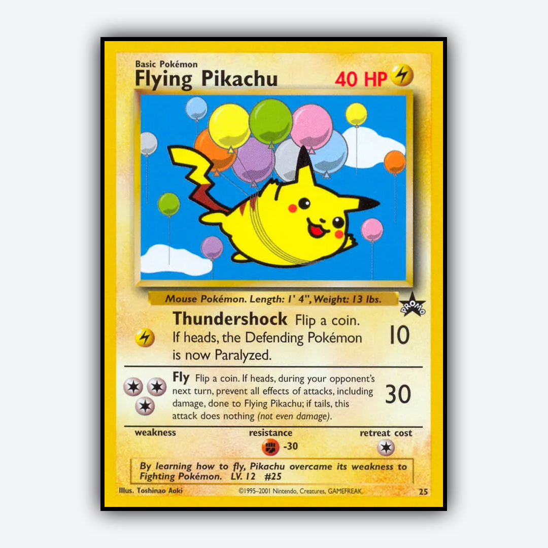 Flying Pikachu #25 - Wizards Black Star Promos Set - Card Rug