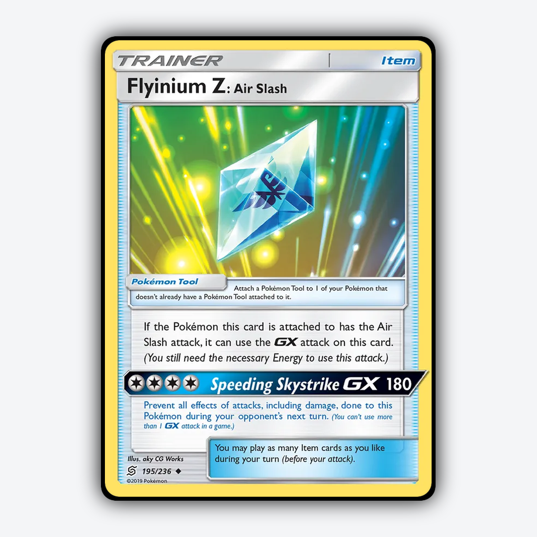 Flyinium Z: Air Slash 195/236 - Unified Minds Set - Card Rug