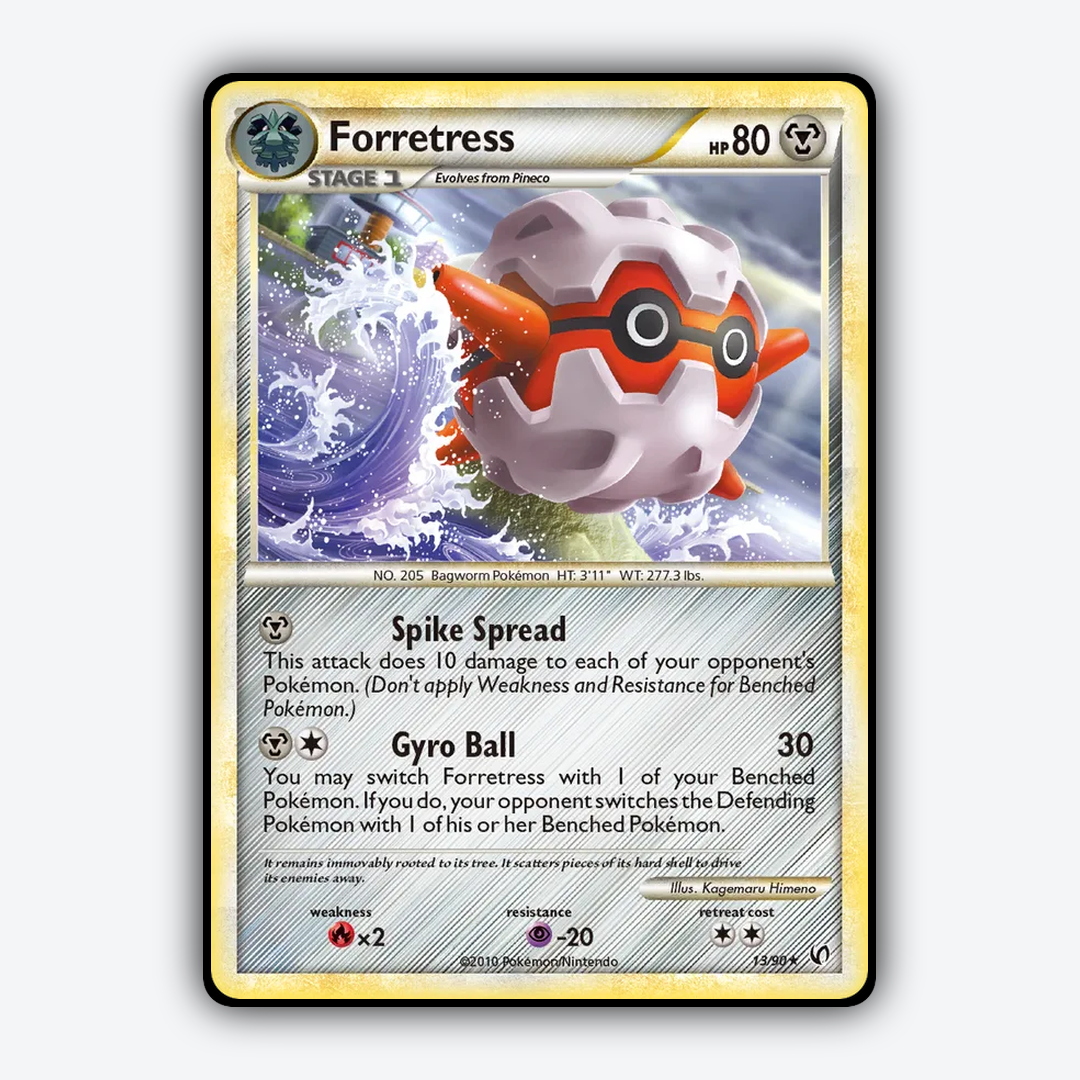 Forretress 013/90 - HS—Undaunted Set - Card Rug
