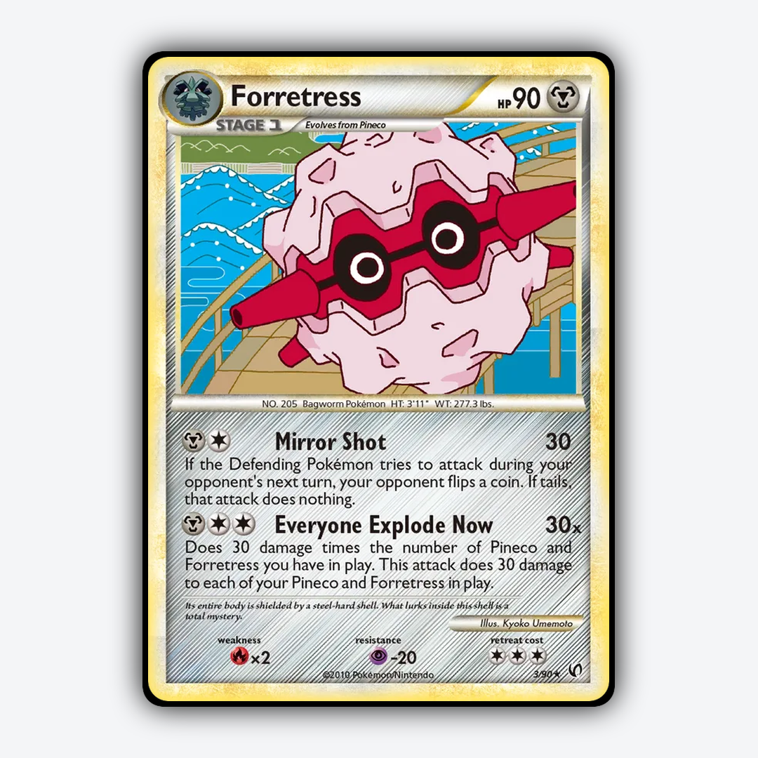 Forretress 003/90 - HS—Undaunted Set - Card Rug