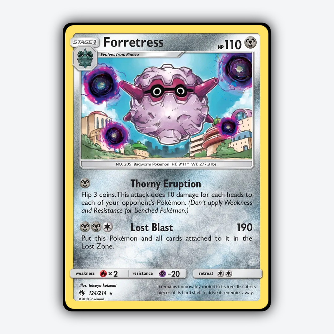 Forretress 124/214 - Lost Thunder Set - Card Rug