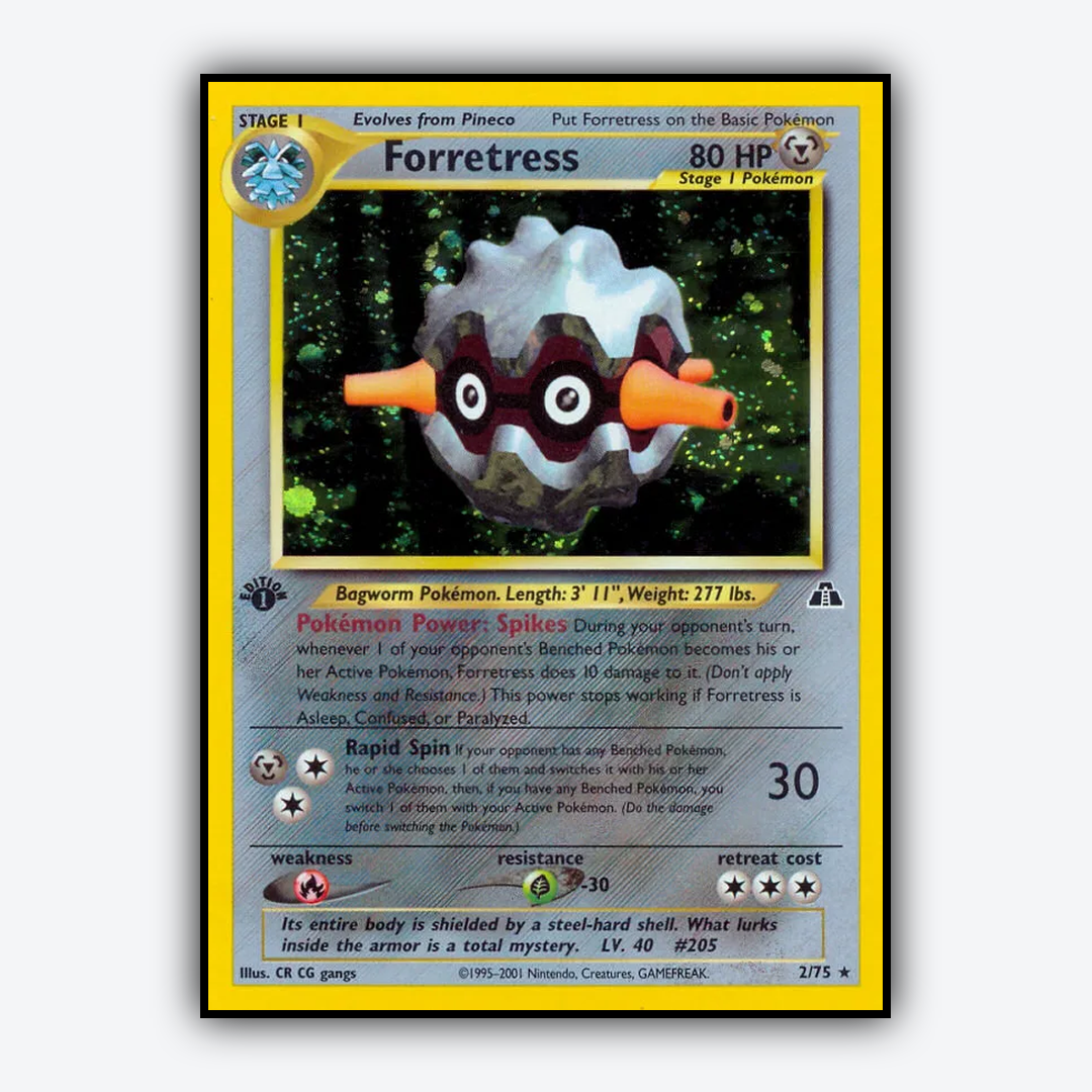 Forretress 002/75 - Neo Discovery Set - Card Rug