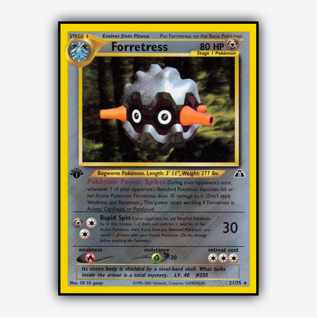 Forretress 021/75 - Neo Discovery Set - Card Rug