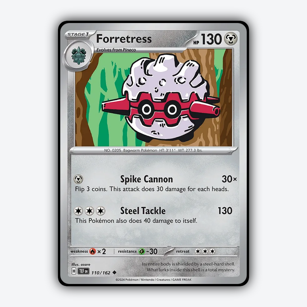 Forretress 110/162 - Temporal Forces Set - Card Rug