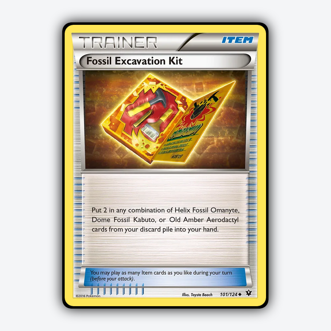 Fossil Excavation Kit 101/124 - Fates Collide Set - Card Rug