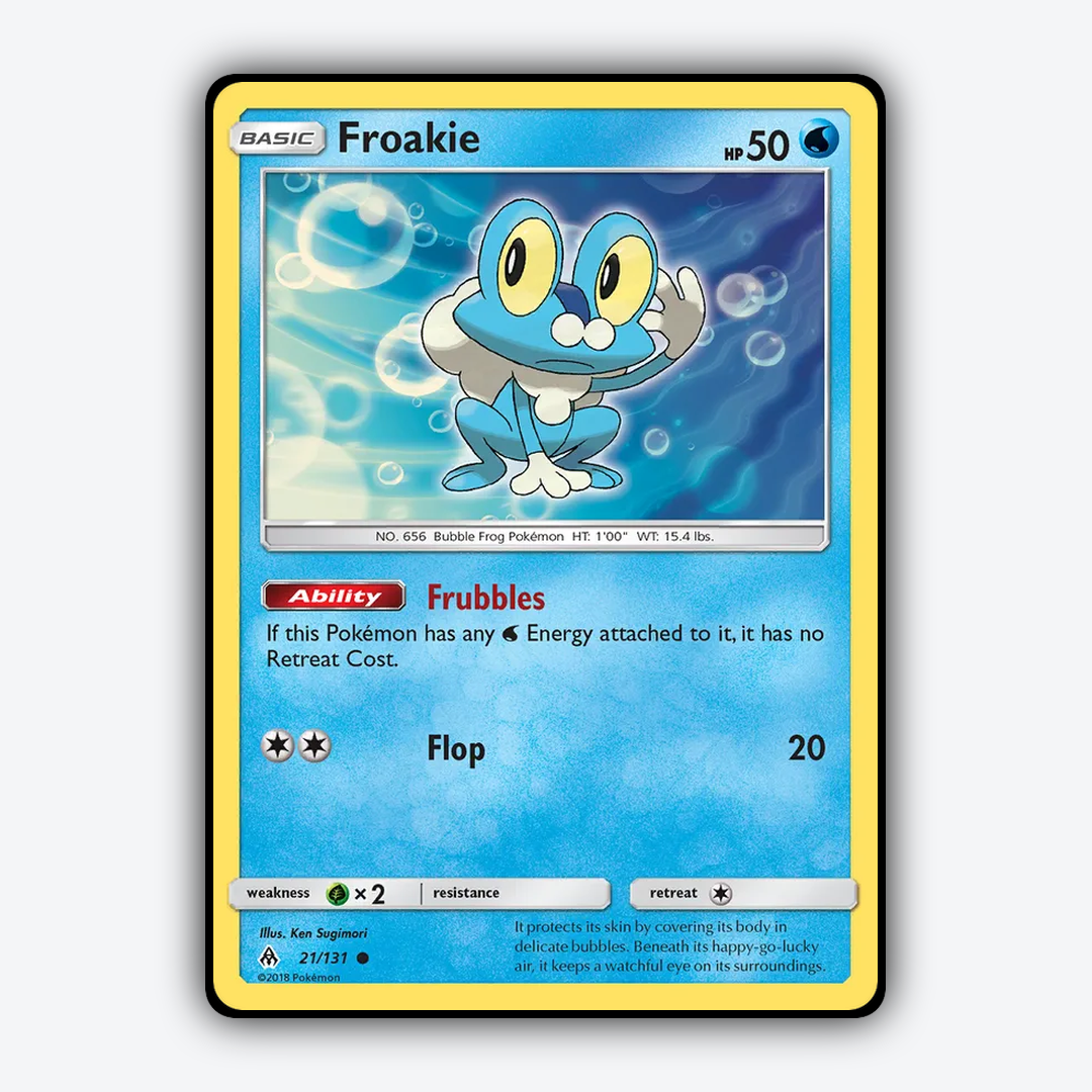 Froakie 021/131 - Forbidden Light Set - Card Rug