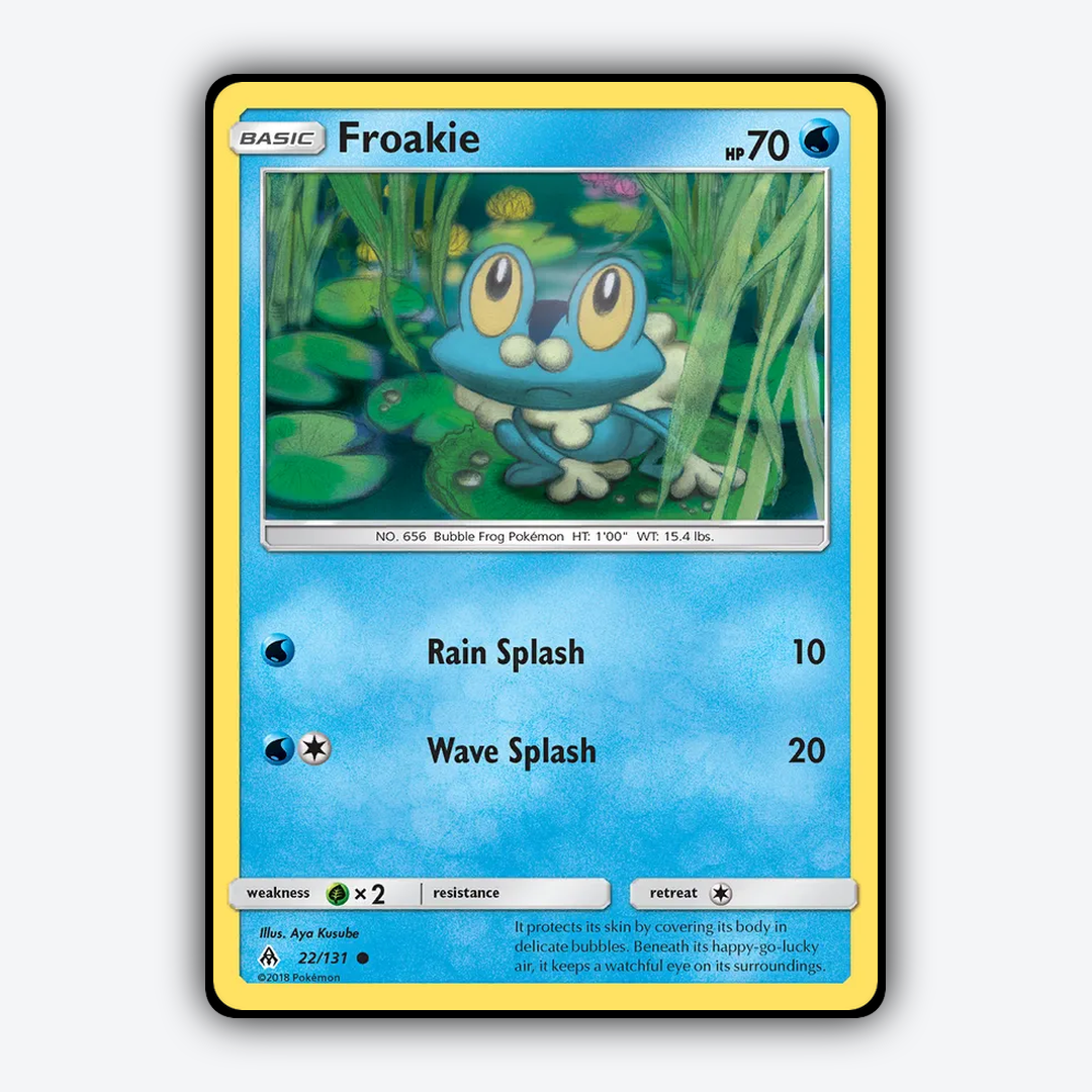 Froakie 022/131 - Forbidden Light Set - Card Rug