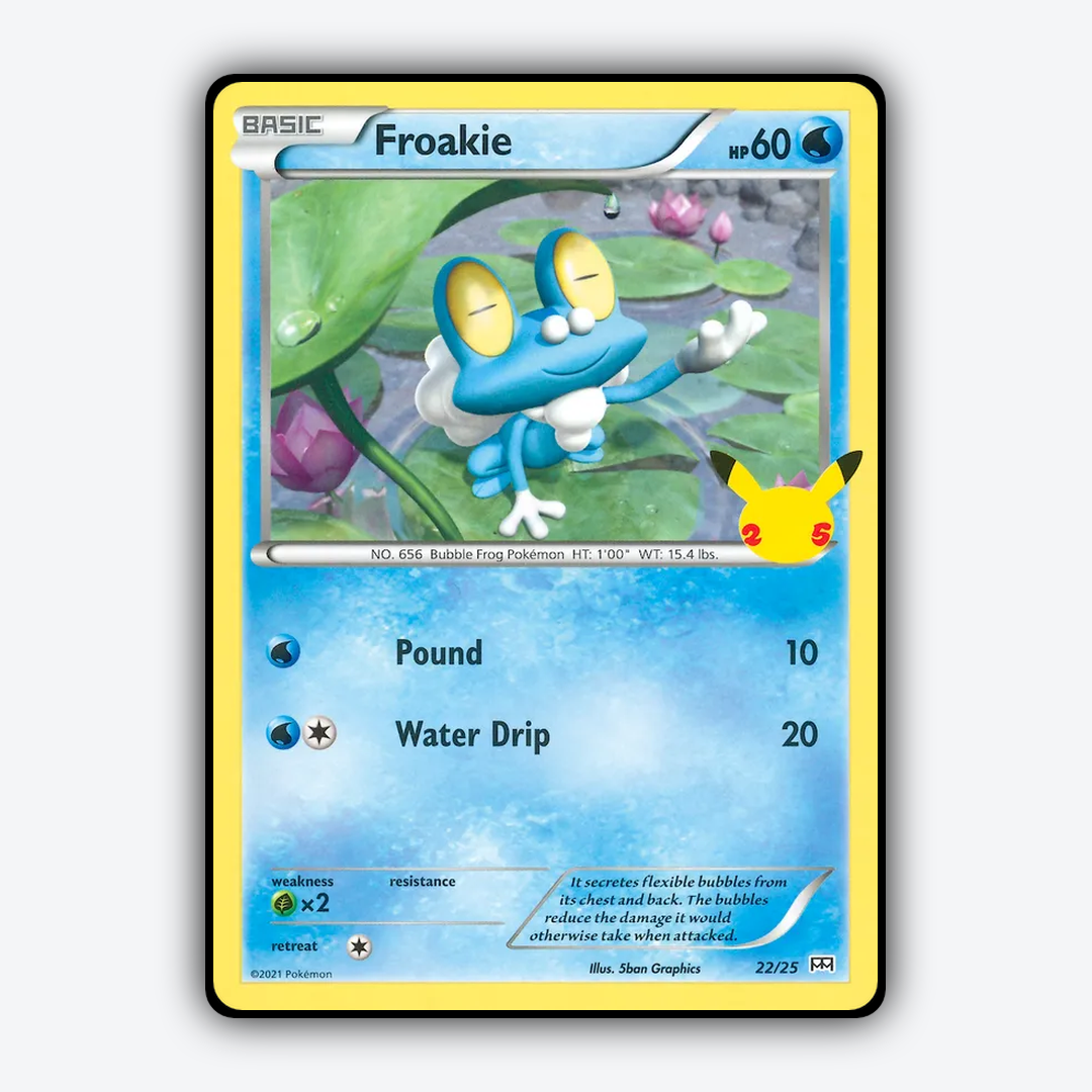 Froakie 022/25 - McDonald's Collection 2021 Set - Card Rug