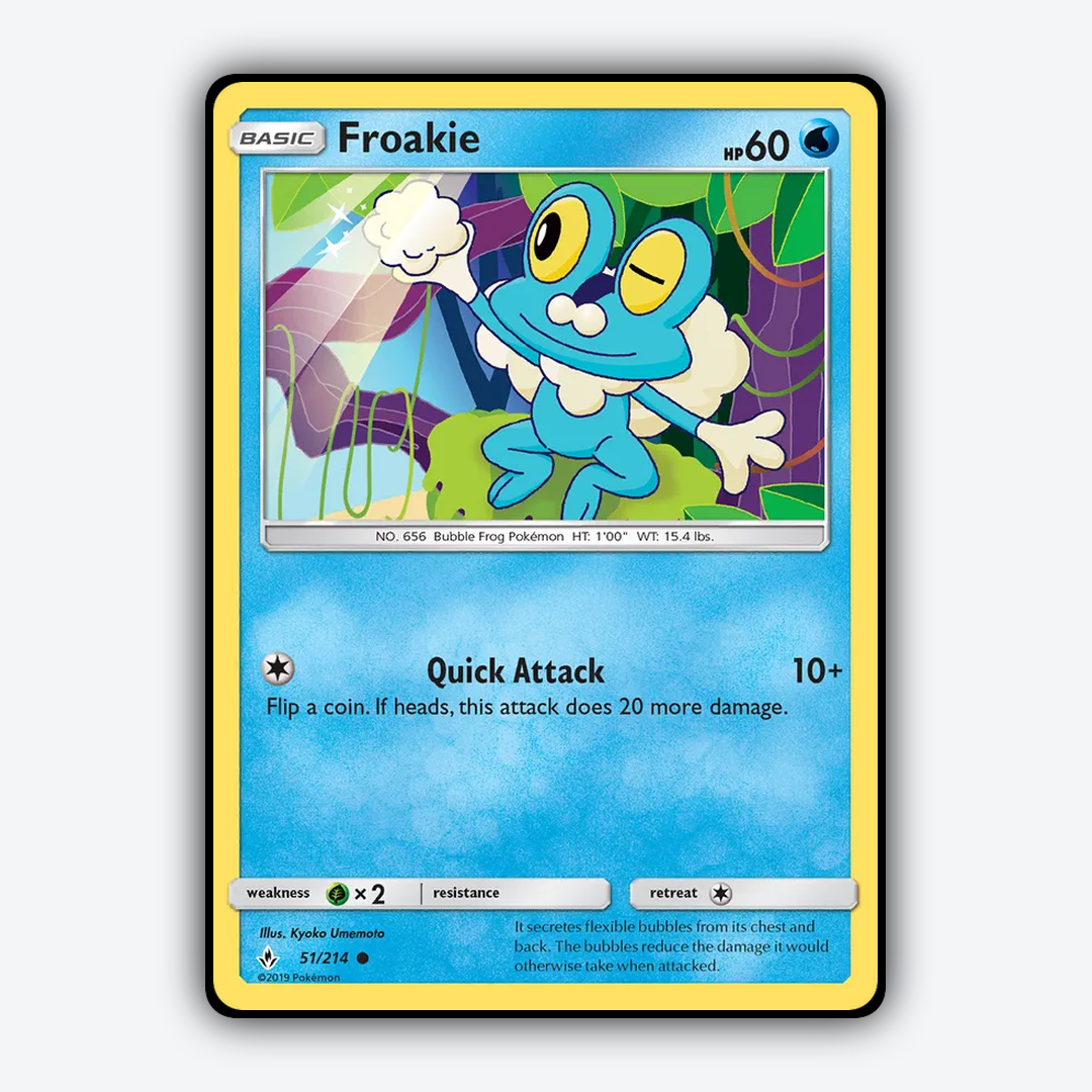 Froakie 051/214 - Unbroken Bonds Set - Card Rug