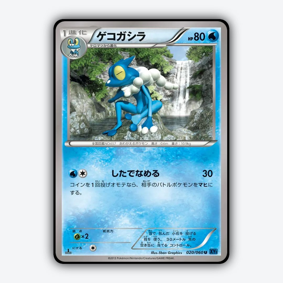Frogadier 020/060 - Collection X Set - Card Rug (JP)