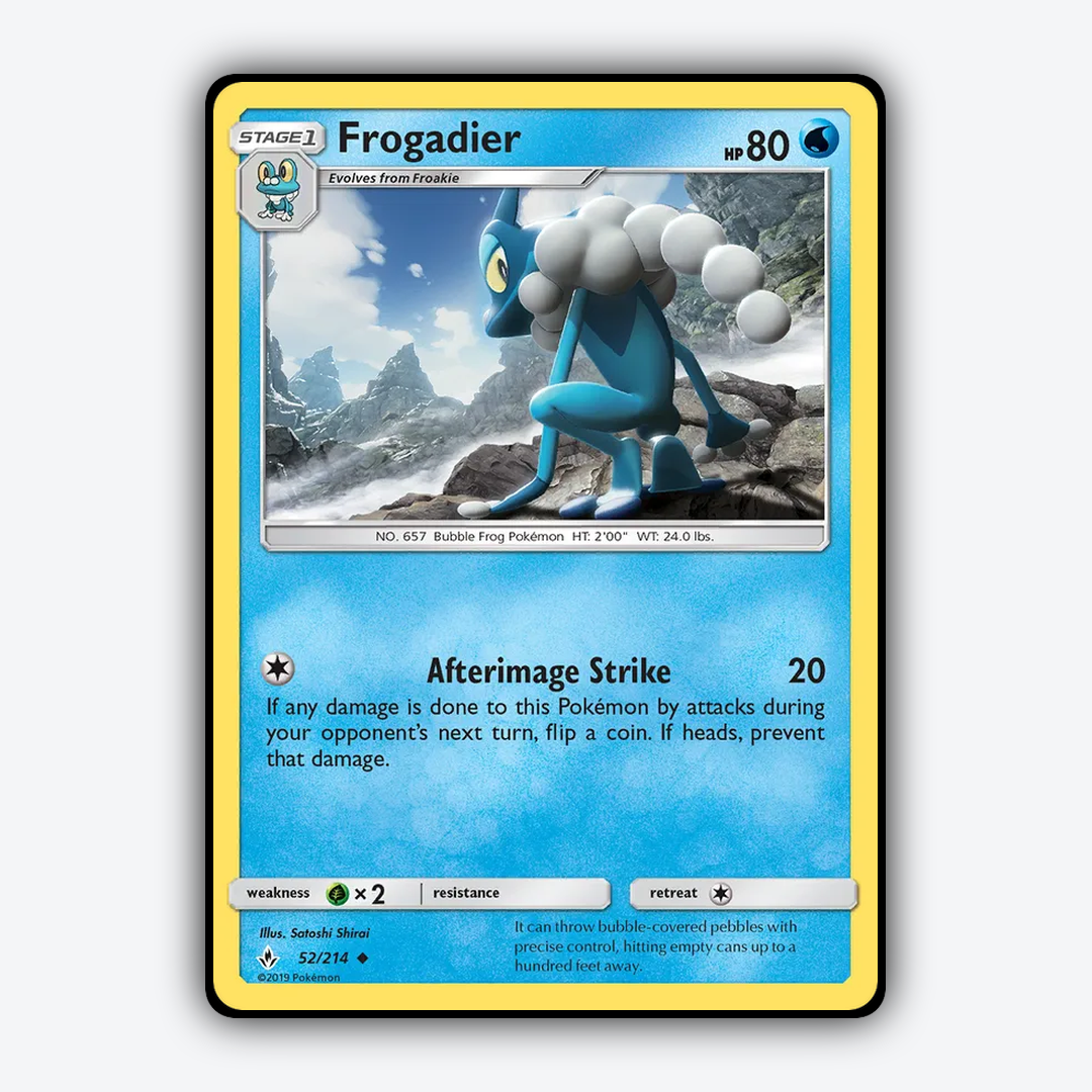 Frogadier 052/214 - Unbroken Bonds Set - Card Rug