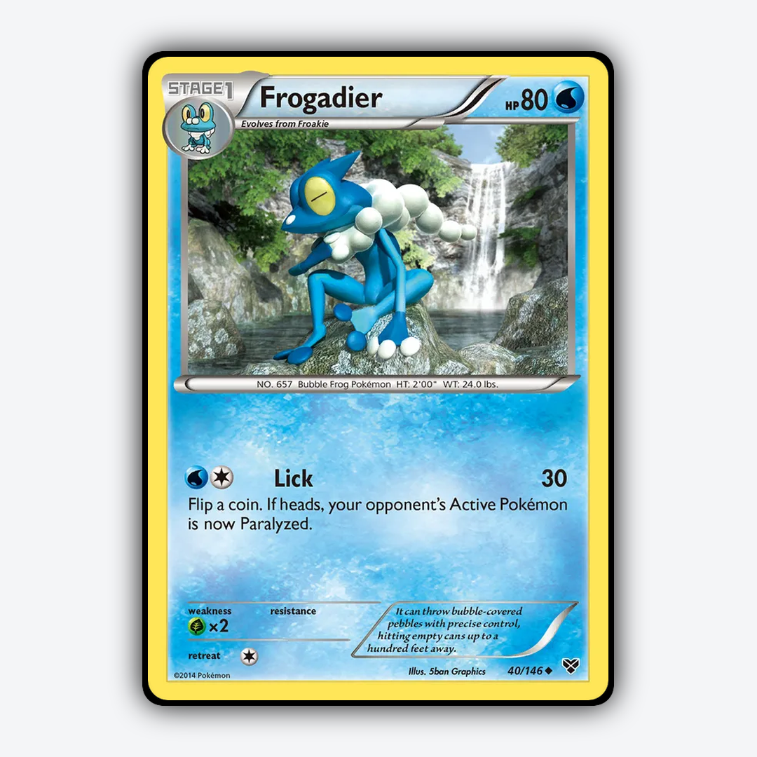 Frogadier 040/146 - XY Set - Card Rug