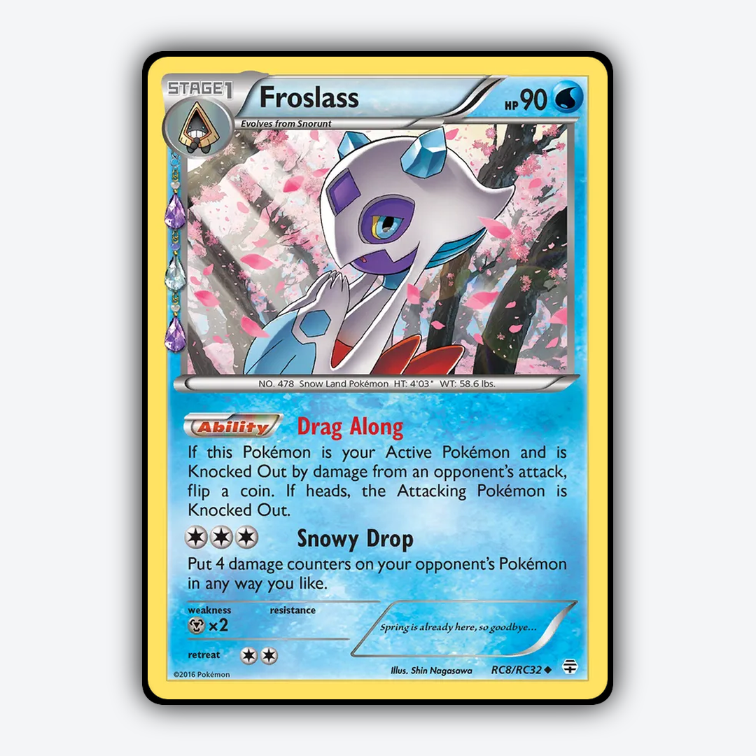 Froslass RC008 - Generations Set - Card Rug
