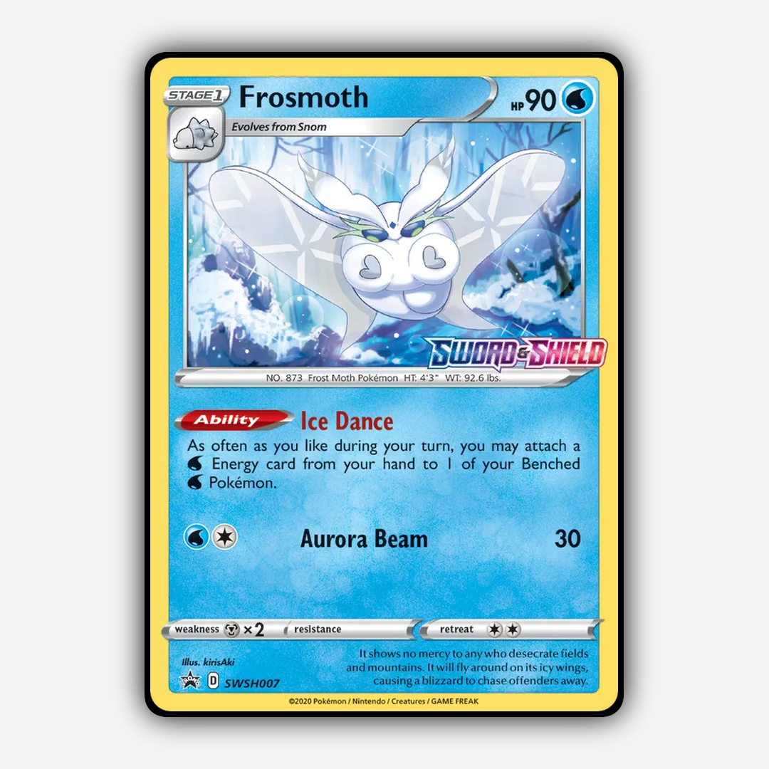 Frosmoth #7 - SWSH Black Star Promos Set - Card Rug