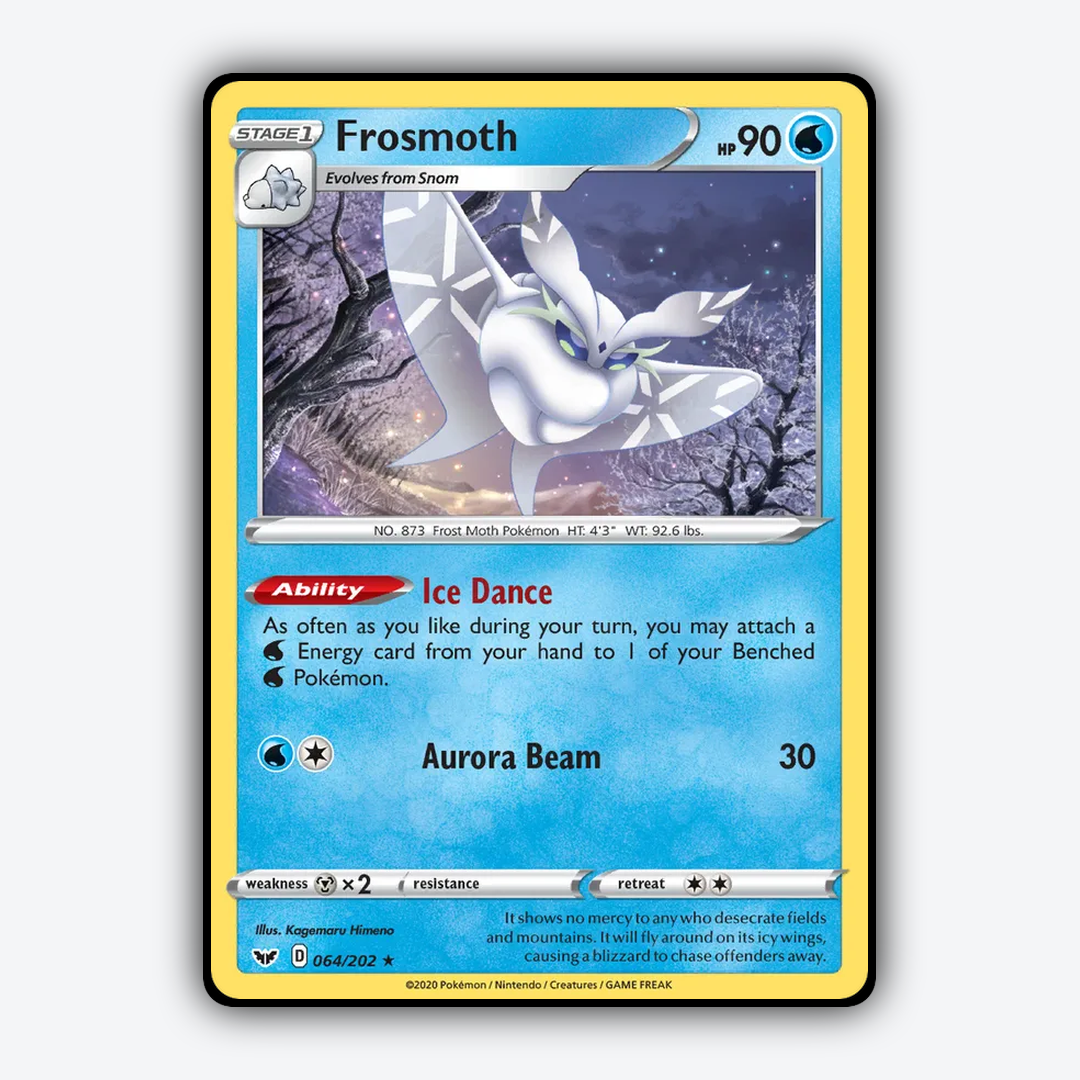 Frosmoth 064/202 - Sword & Shield Set - Card Rug