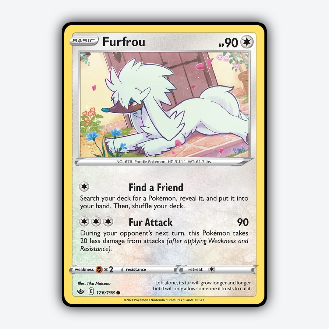 Furfrou 126/198 - Chilling Reign Set - Card Rug