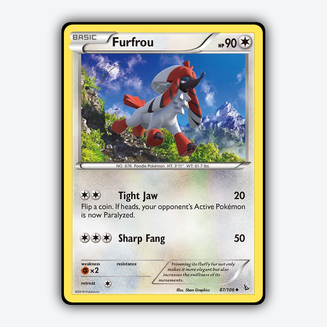Furfrou 087/106 - Flashfire Set - Card Rug