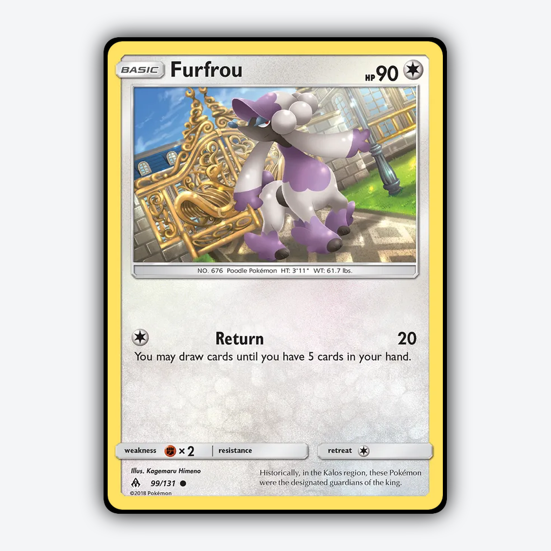 Furfrou 099/131 - Forbidden Light Set - Card Rug