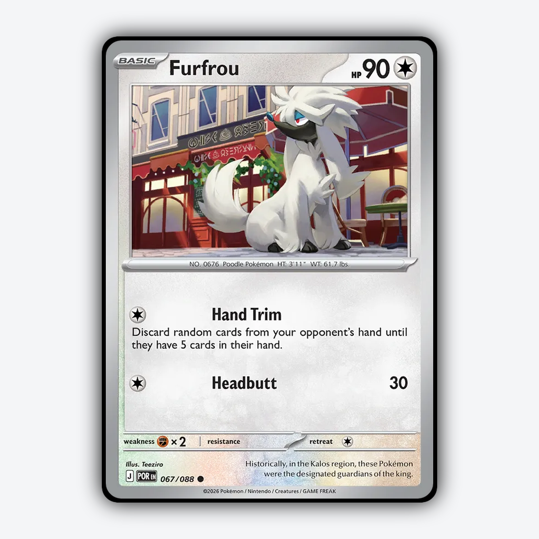 Furfrou 067/088 - Perfect Order Set - Card Rug