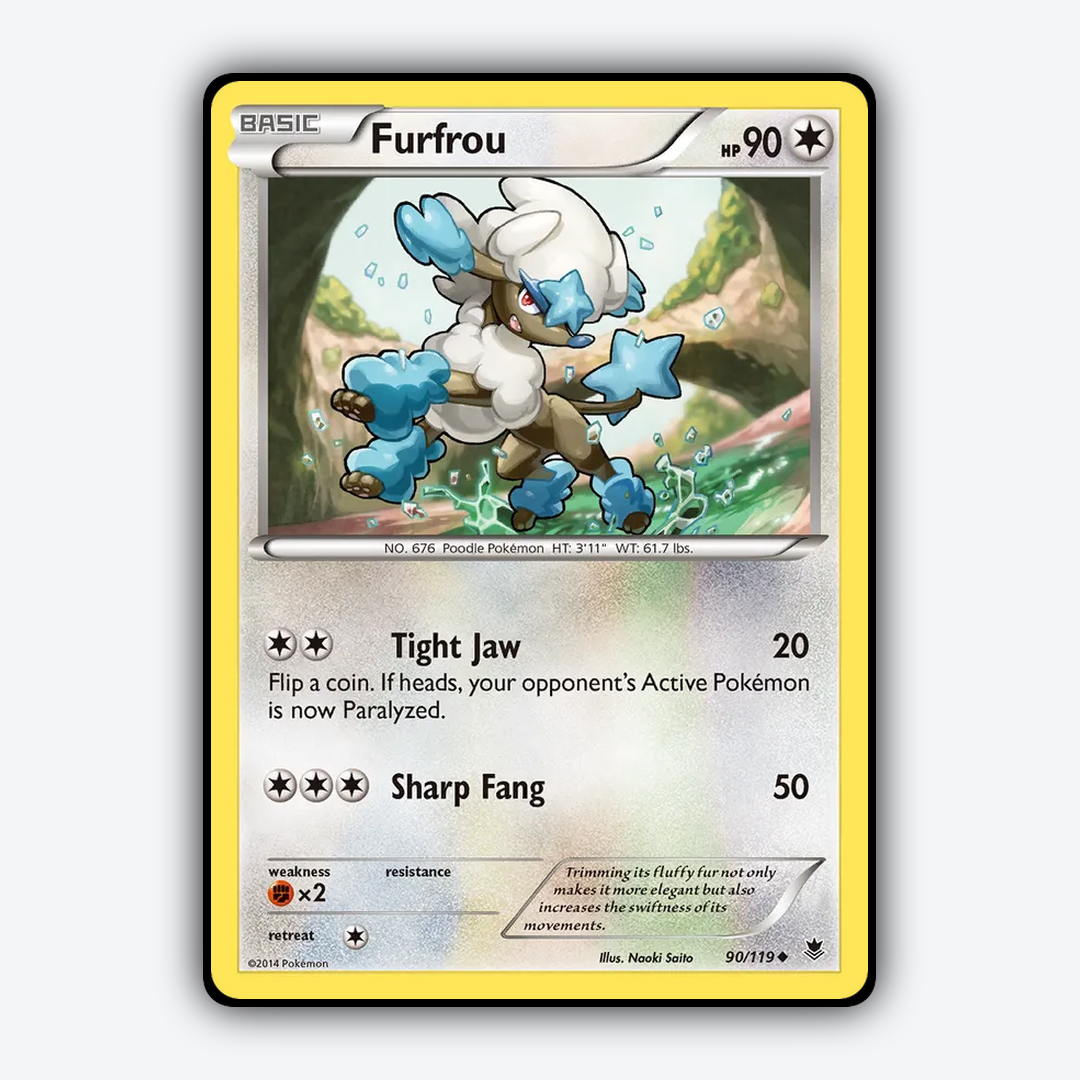 Furfrou 090/119 - Phantom Forces Set - Card Rug