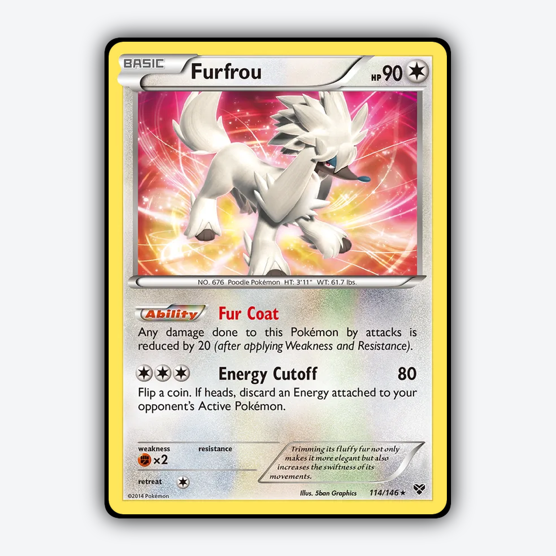 Furfrou 114/146 - XY Set - Card Rug