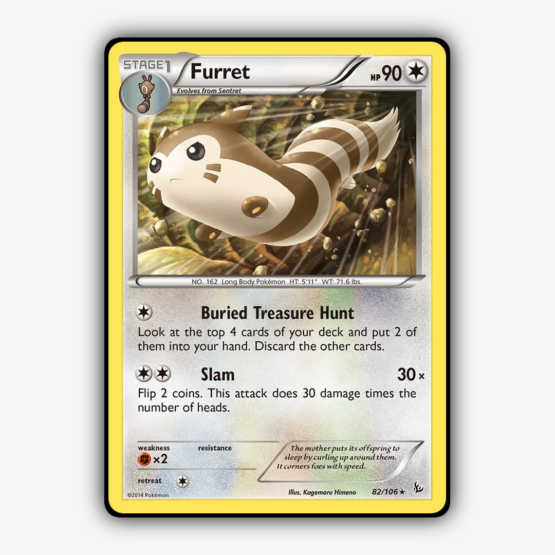 Furret 082/106 - Flashfire Set - Card Rug