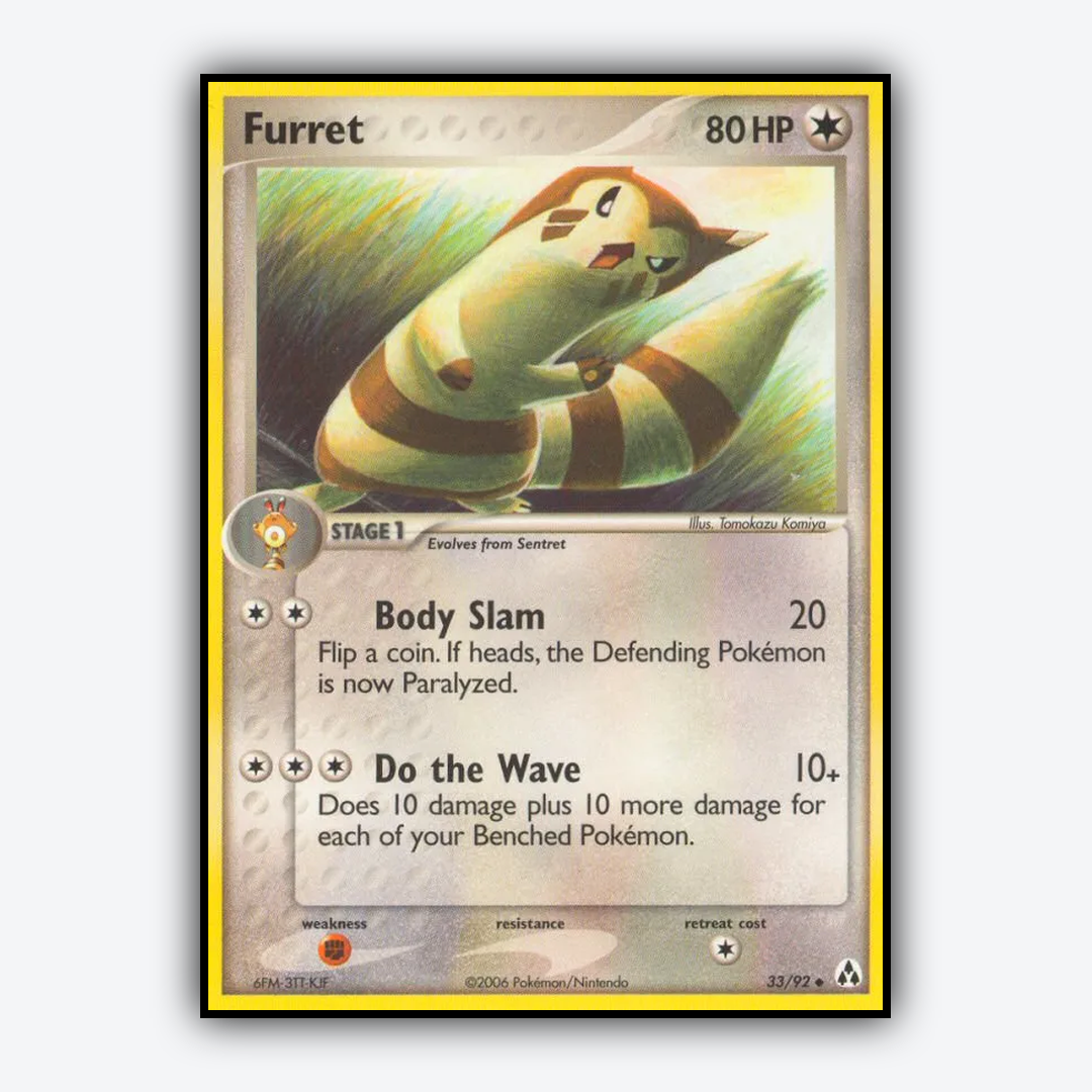 Furret 033/92 - Legend Maker Set - Card Rug