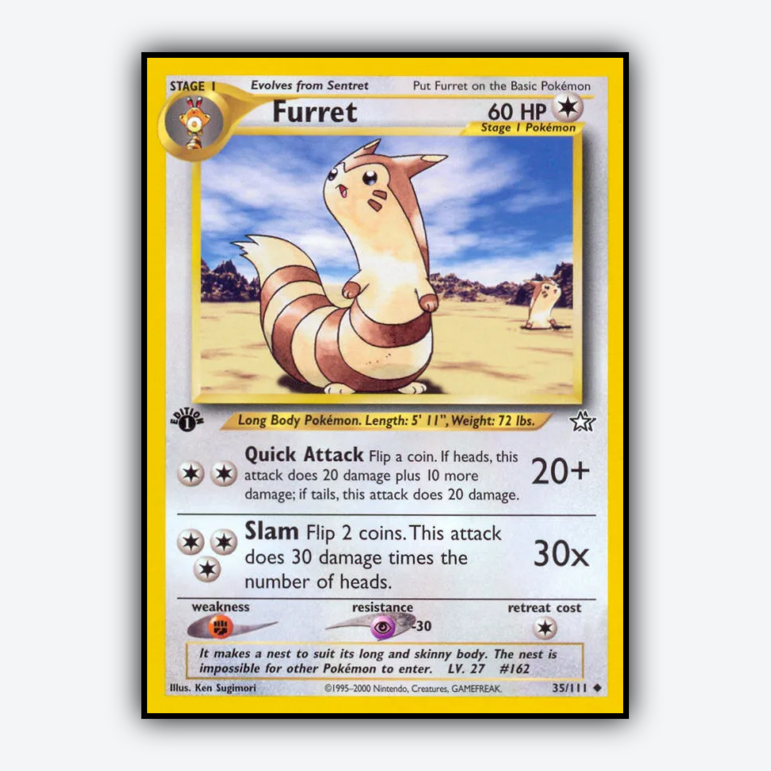Furret 035/111 - Neo Genesis Set - Card Rug