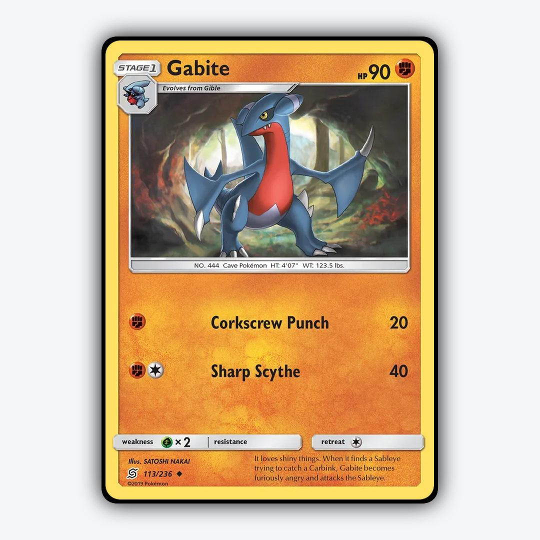 Gabite 113/236 - Unified Minds Set - Card Rug