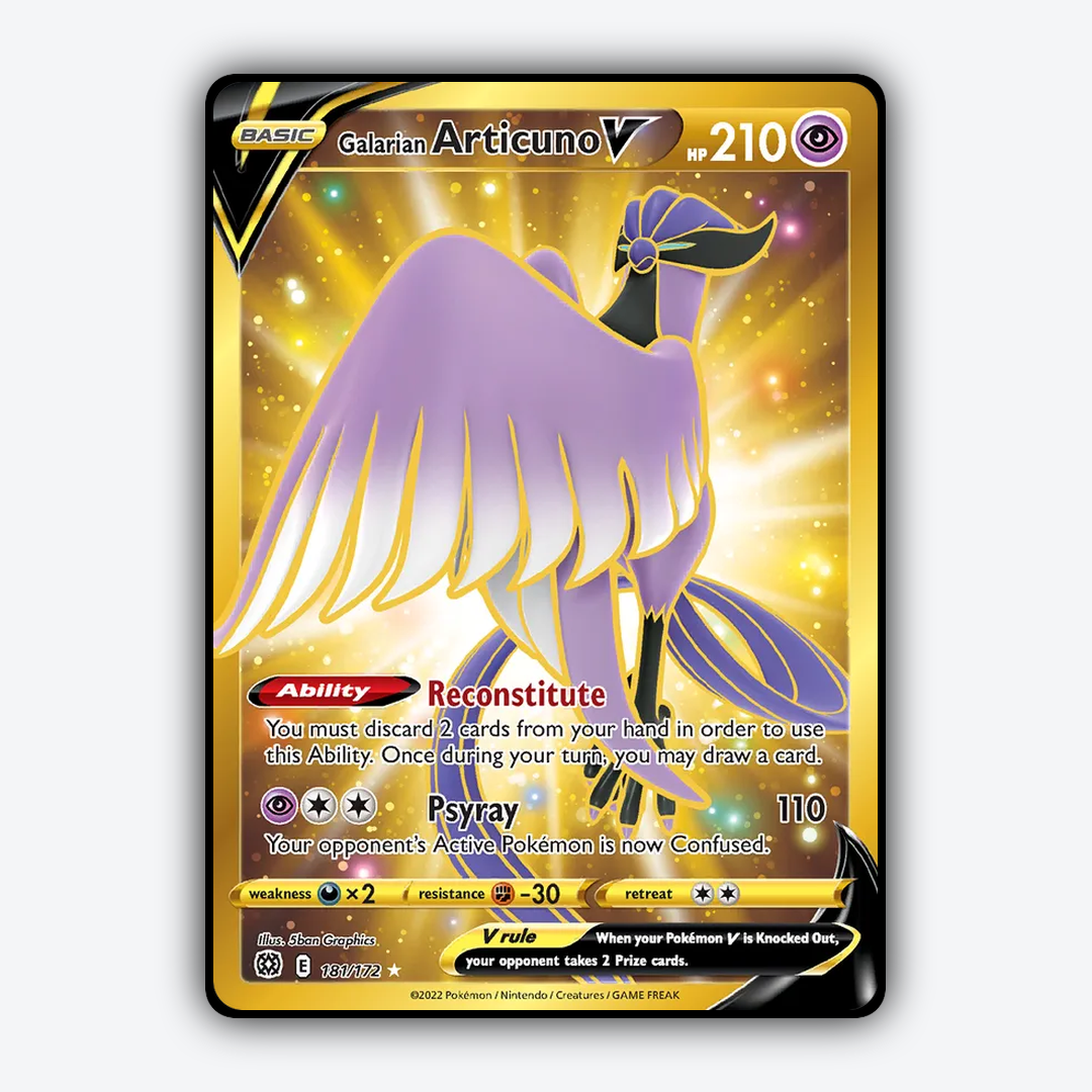 Galarian Articuno V 181/172 - Brilliant Stars Set - Card Rug