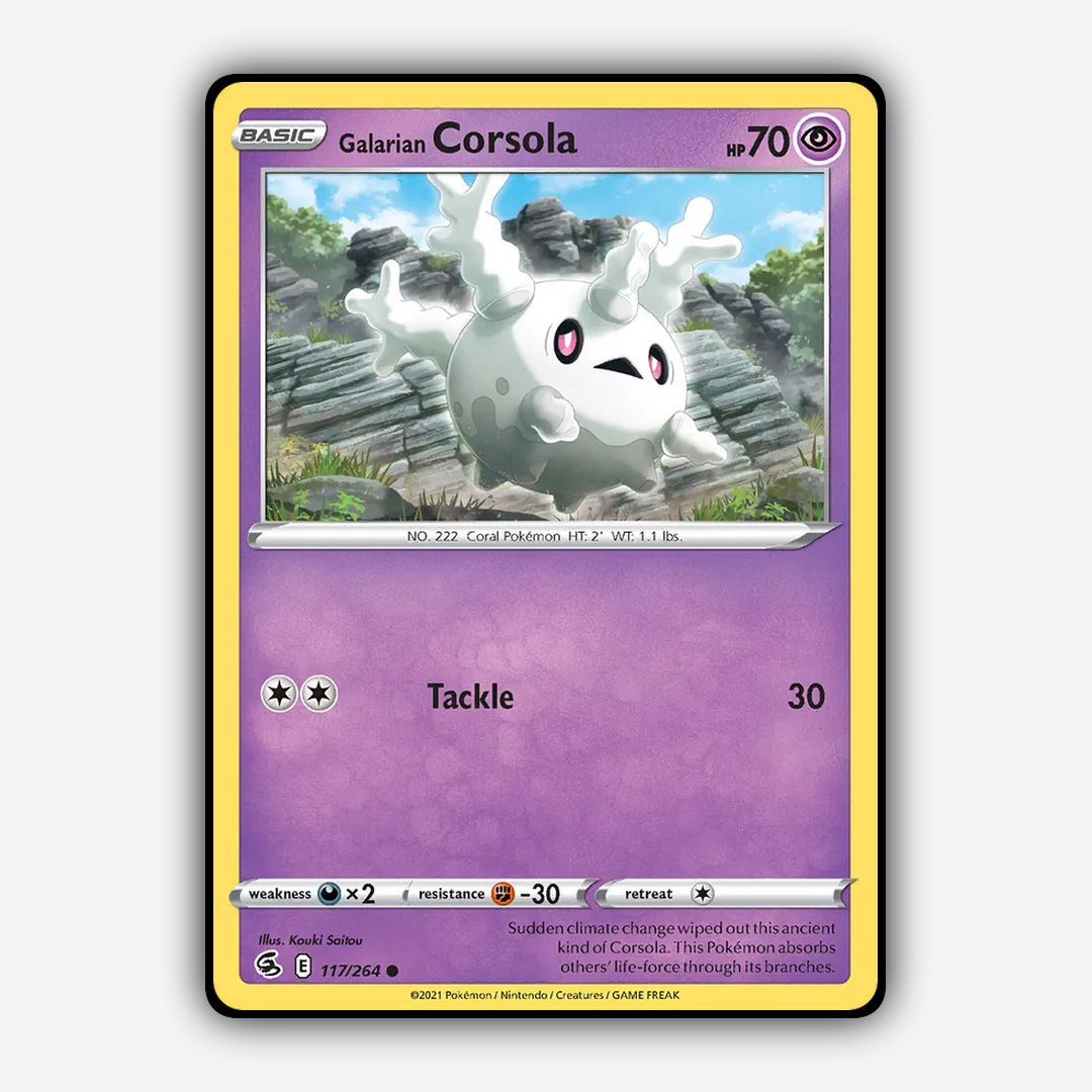 Galarian Corsola 117/264 - Fusion Strike Set - Card Rug