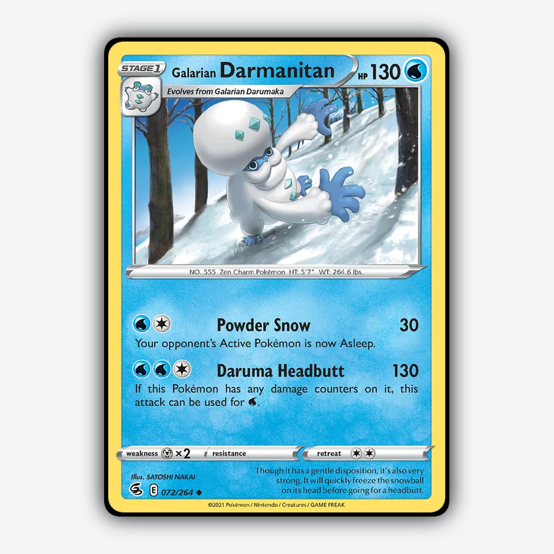 Galarian Darmanitan 072/264 - Fusion Strike Set - Card Rug
