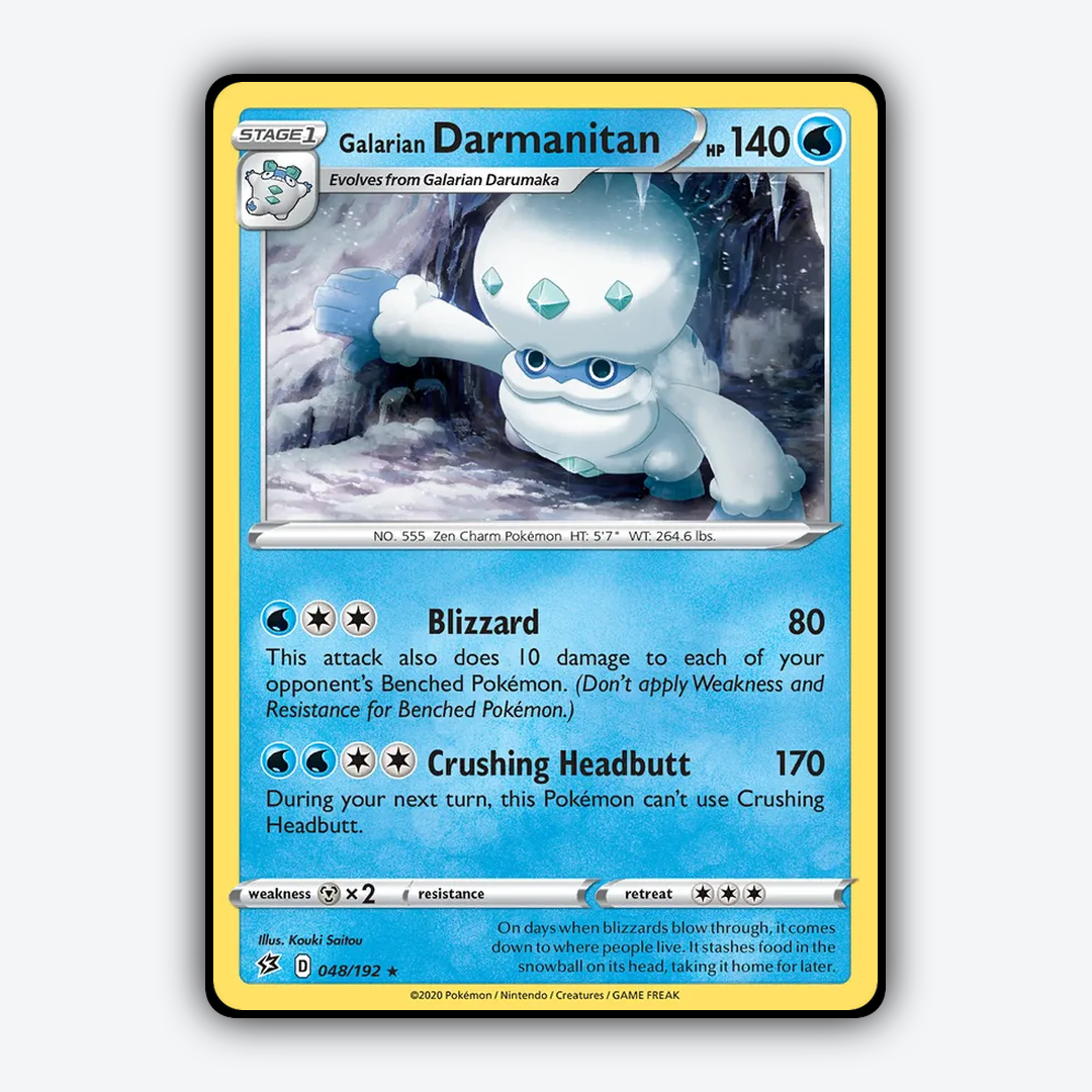 Galarian Darmanitan 048/192 - Rebel Clash Set - Card Rug