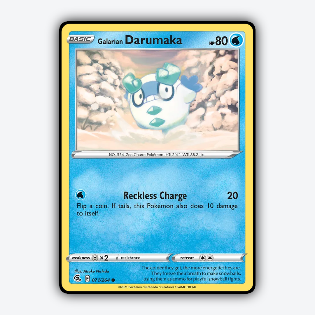 Galarian Darumaka 071/264 - Fusion Strike Set - Card Rug