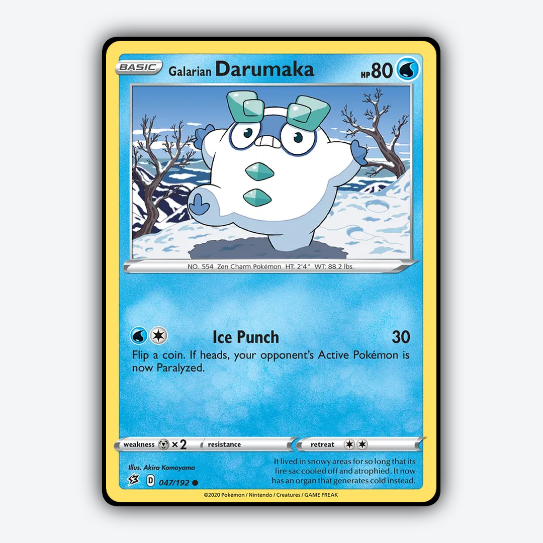 Galarian Darumaka 047/192 - Rebel Clash Set - Card Rug
