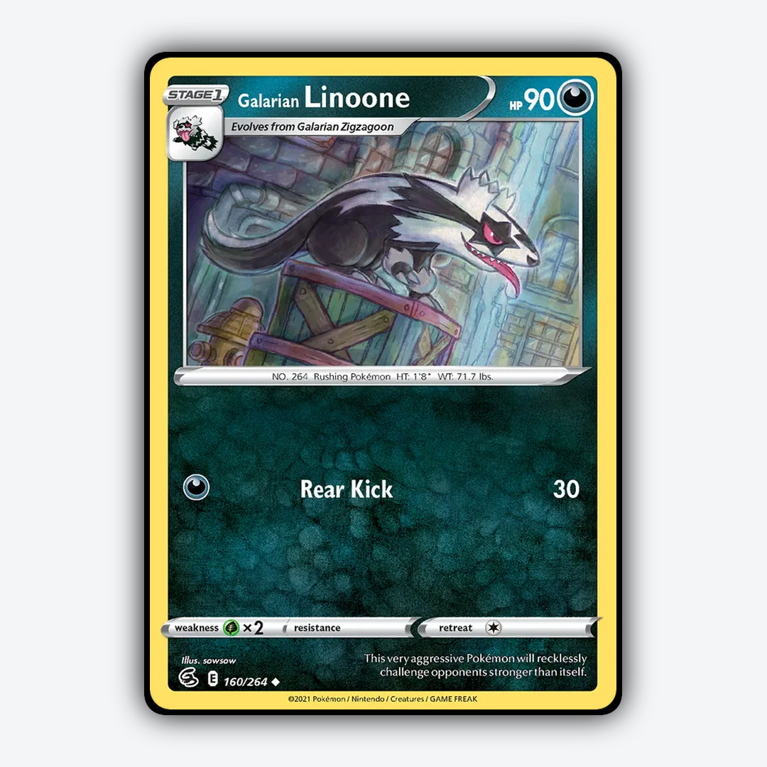 Galarian Linoone 160/264 - Fusion Strike Set - Card Rug