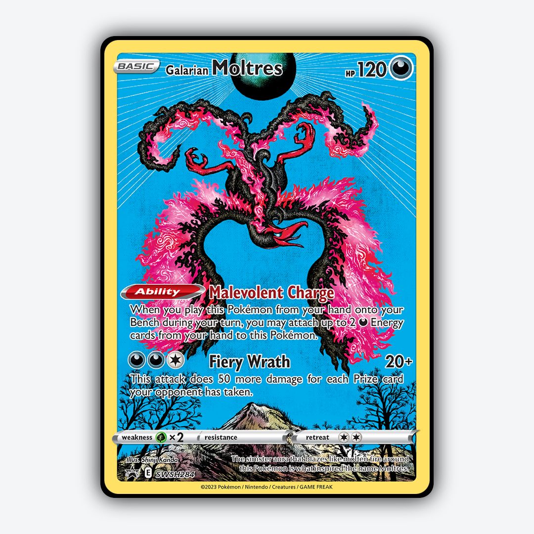 Galarian Moltres #284 - SWSH Black Star Promos Set - Card Rug