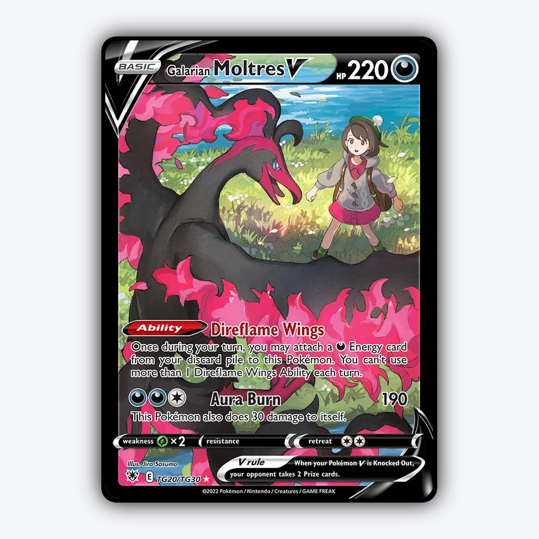 Galarian Moltres V TG020/30 - TG020/30 Astral Radiance Trainer Gallery Set - Card Rug