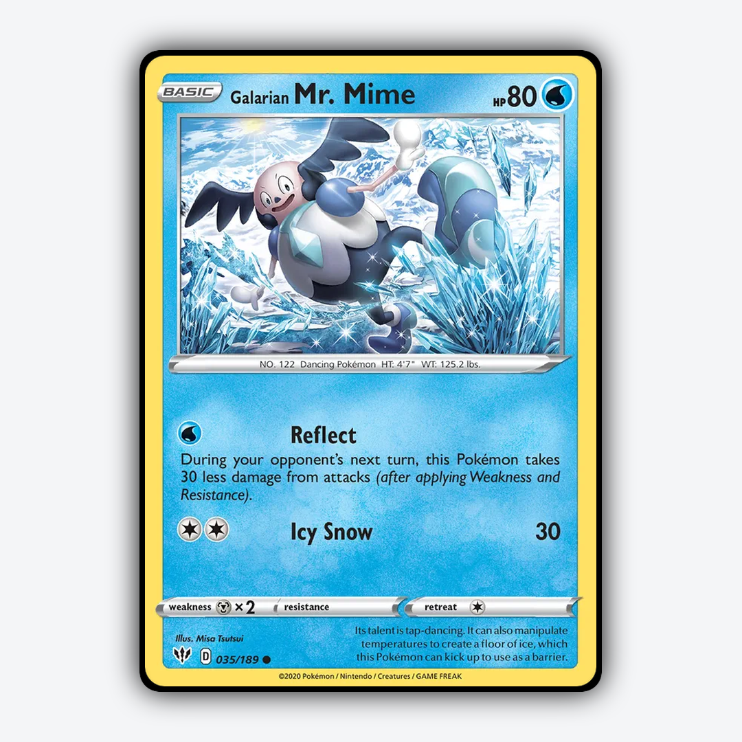 Galarian Mr. Mime 035/189 - Darkness Ablaze Set - Card Rug