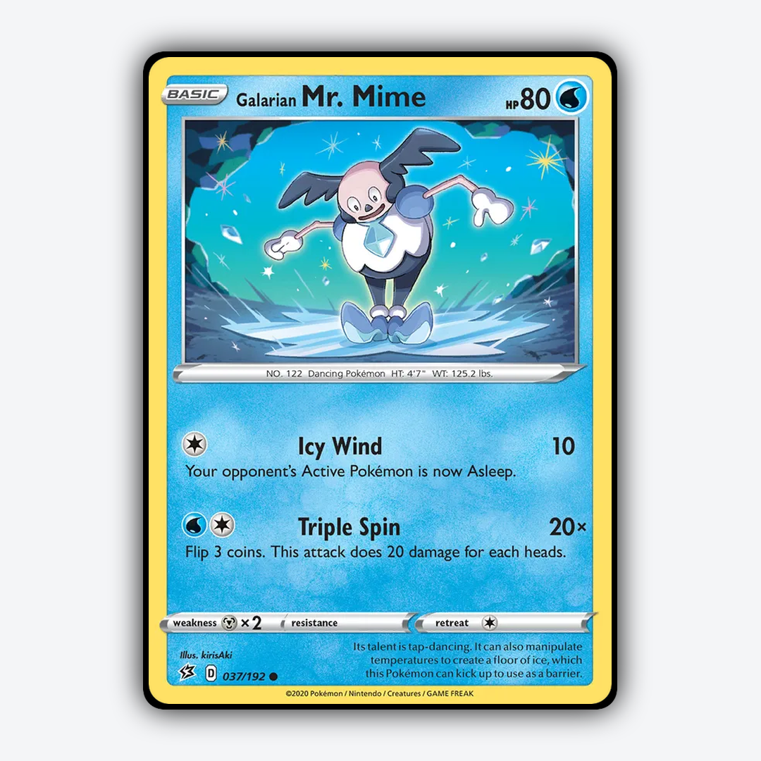 Galarian Mr. Mime 037/192 - Rebel Clash Set - Card Rug
