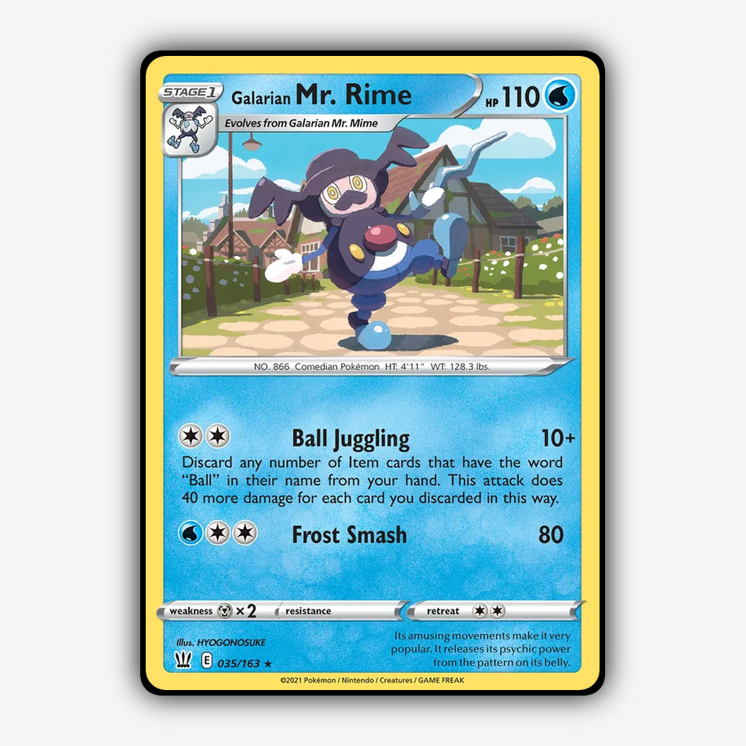 Galarian Mr. Rime 035/163 - Battle Styles Set - Card Rug
