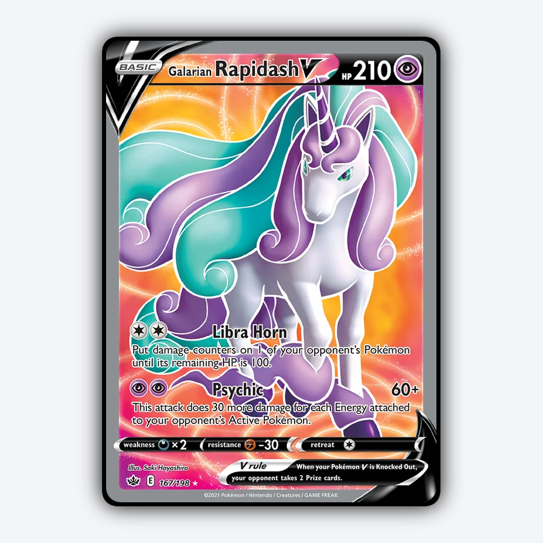 Galarian Rapidash V 167/198 - Chilling Reign Set - Card Rug