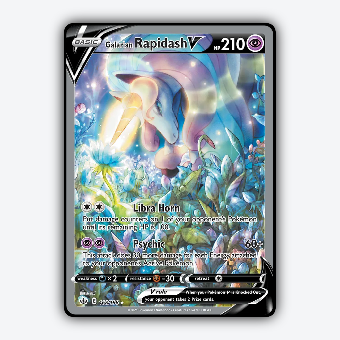 Galarian Rapidash V 168/198 - Chilling Reign Set - Card Rug