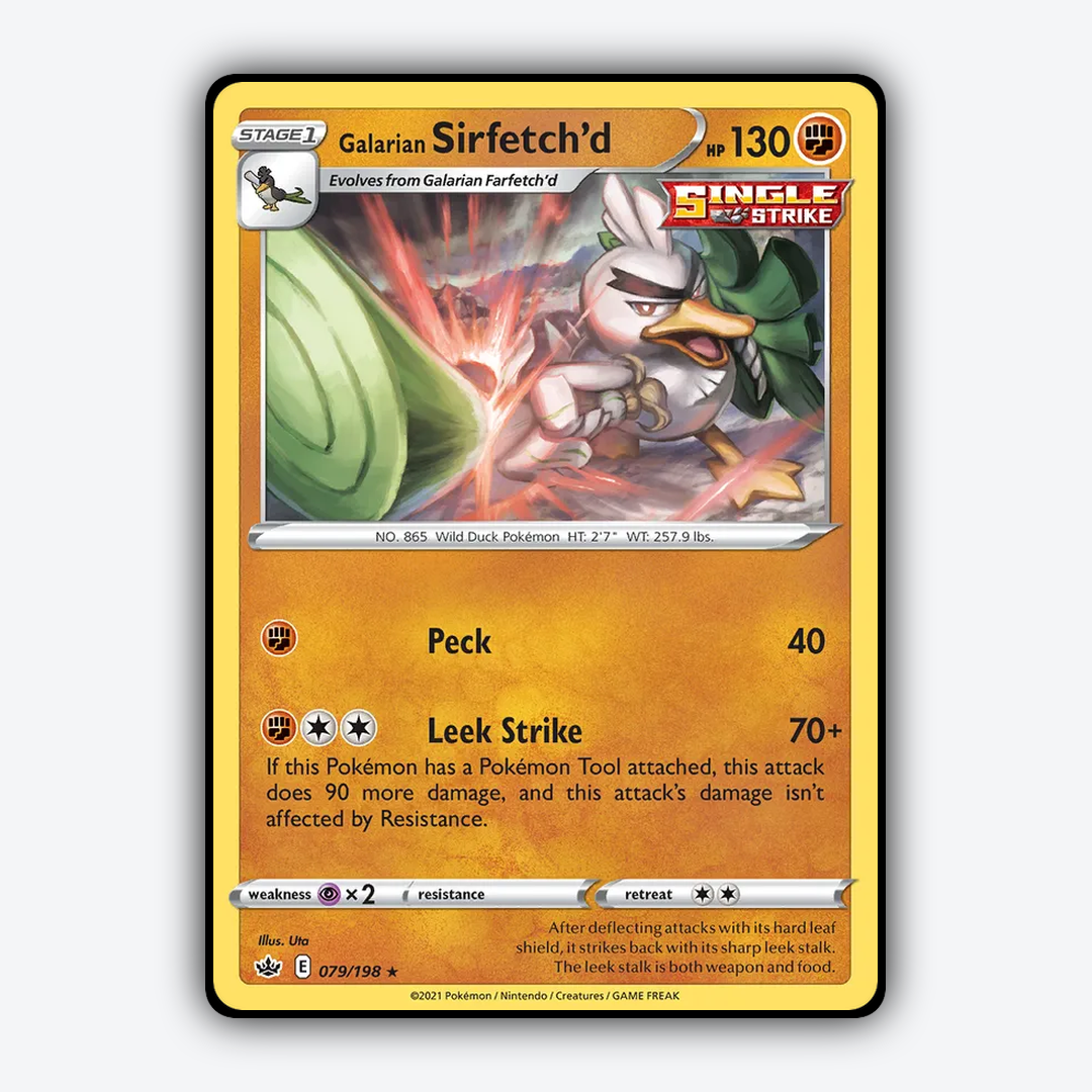 Galarian Sirfetch'd 079/198 - Chilling Reign Set - Card Rug
