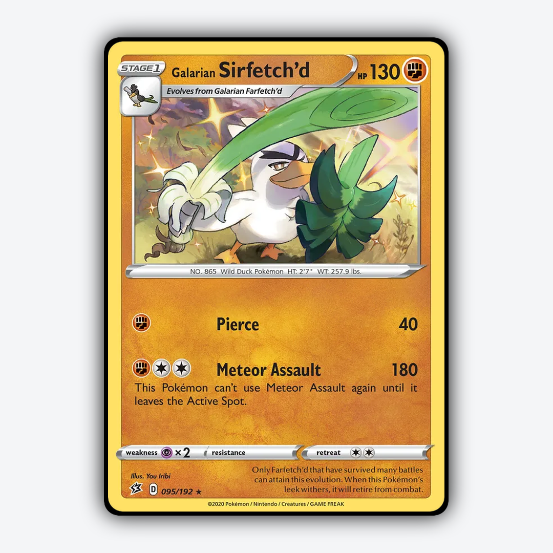 Galarian Sirfetch'd 095/192 - Rebel Clash Set - Card Rug