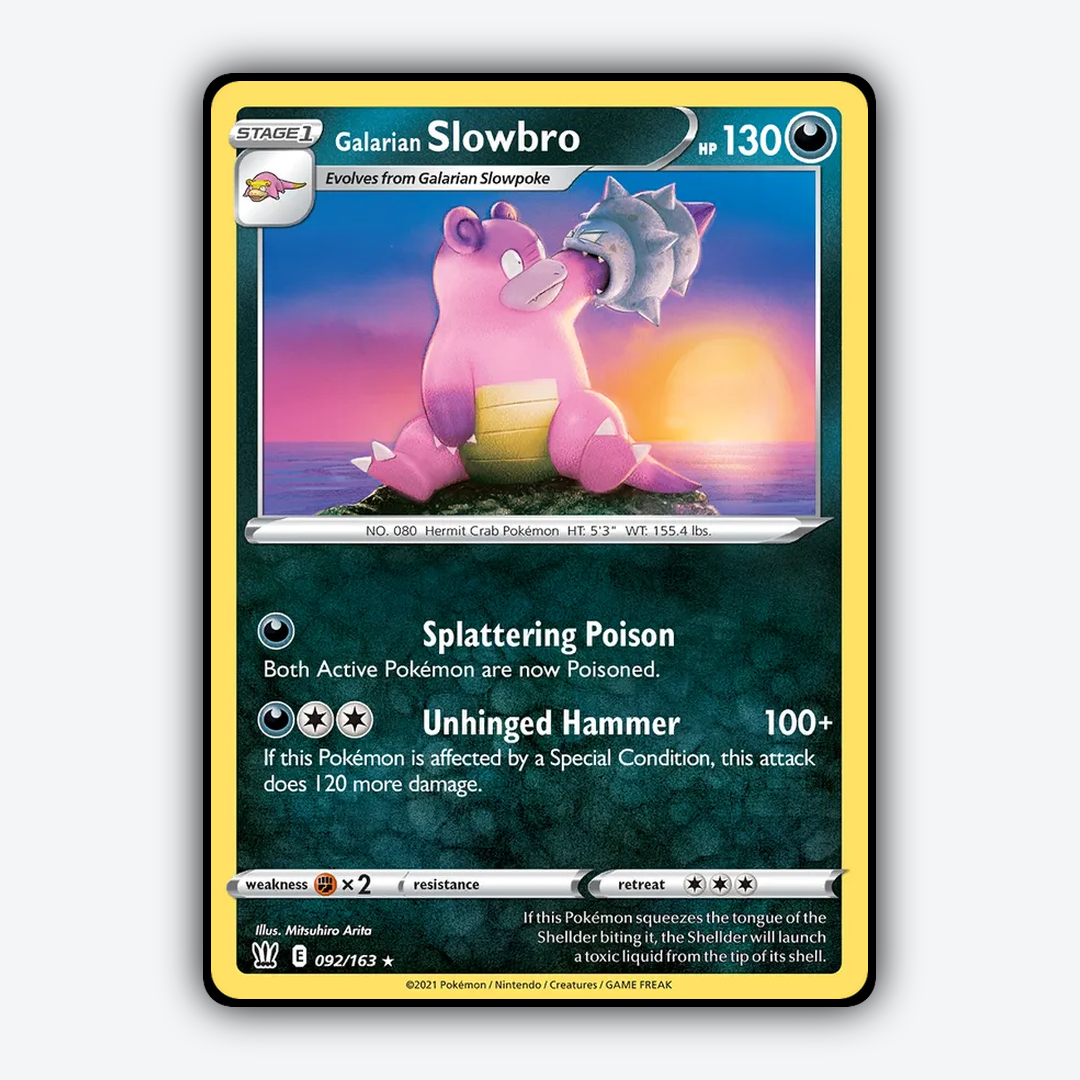 Galarian Slowbro 092/163 - Battle Styles Set - Card Rug
