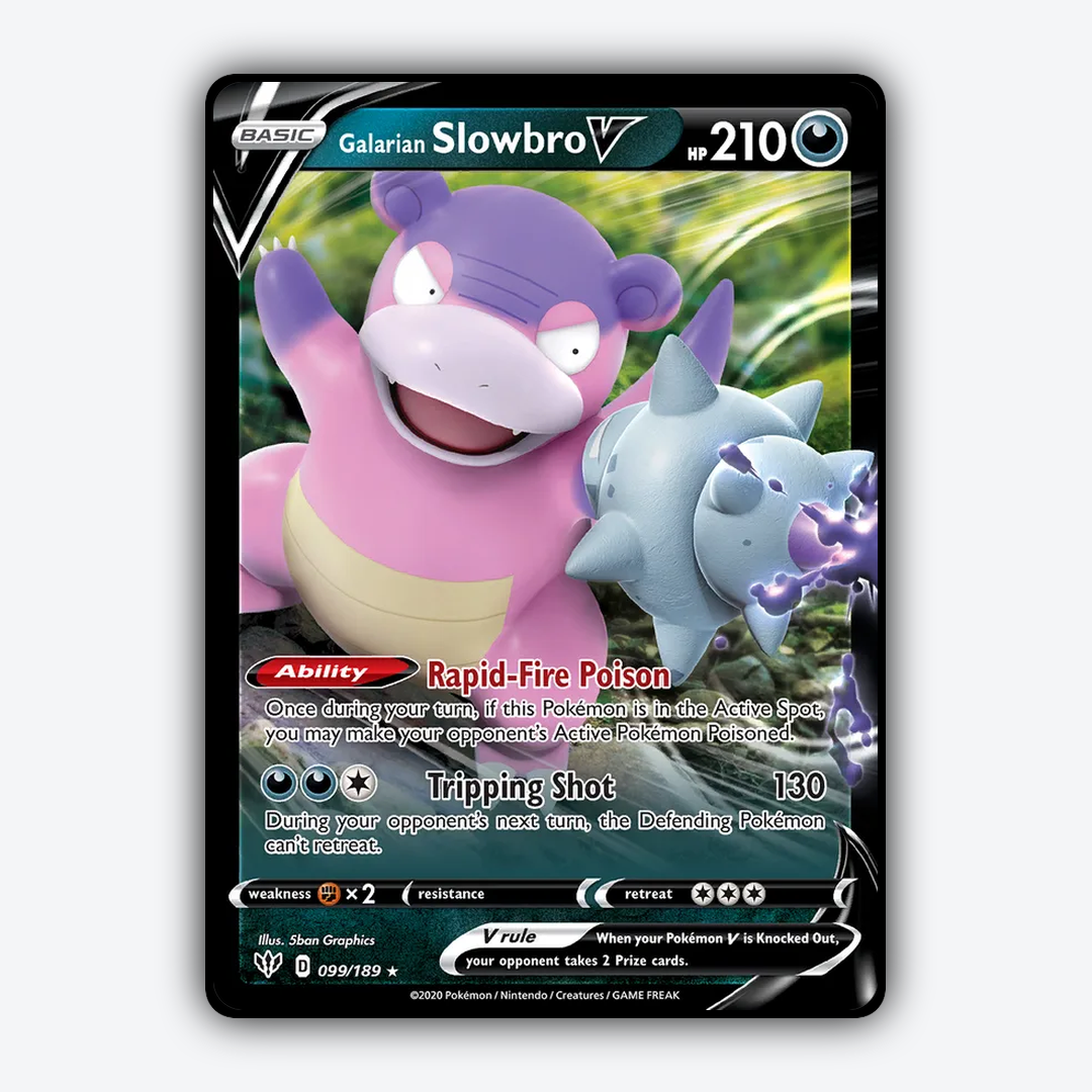 Galarian Slowbro V 099/189 - Darkness Ablaze Set - Card Rug