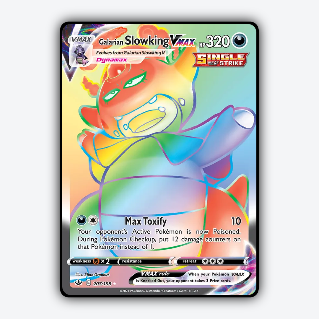 Galarian Slowking VMAX 207/198 - Chilling Reign Set - Card Rug