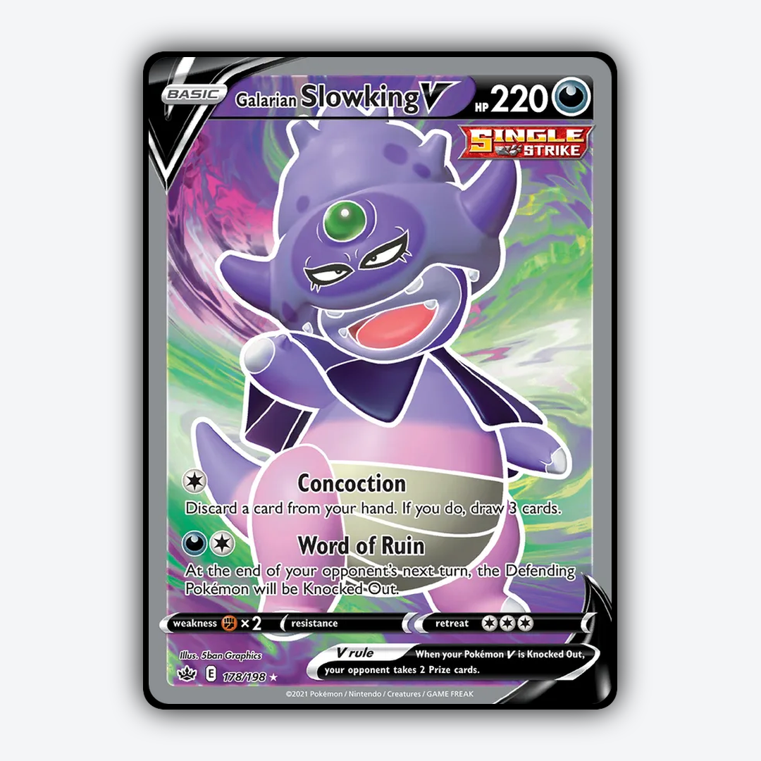 Galarian Slowking V 178/198 - Chilling Reign Set - Card Rug